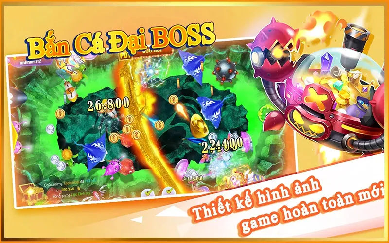 Boss rồng xuất hiện theo giờ cố định trong bắn cá BUBET