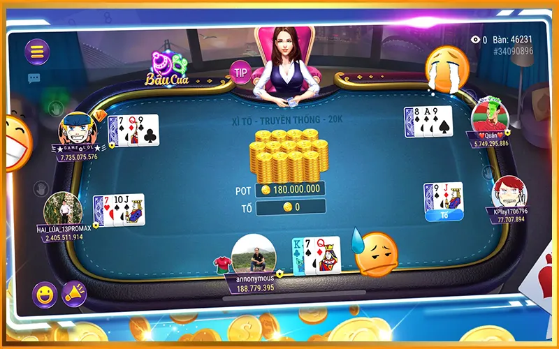 Xì Tố 5 cây chia 1 lá úp và 4 lá ngửaAlt: Cách chia bài trong Xì Tố 5 cây tại BUBET