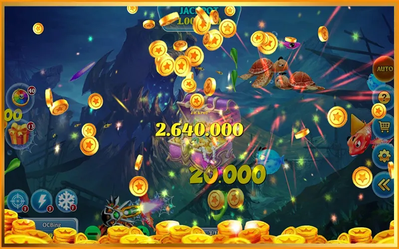 Giao diện bàn cá online nhìn giống nhau nhưng thuật toán sẽ khác nhau Alt: Bàn chơi game bắn cá với cách bố trí cá khác nhau